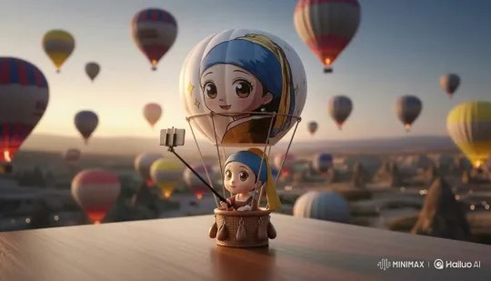  - Upload the image to generate a hot air balloon toy. cover image by Hailuo AI Video Generator