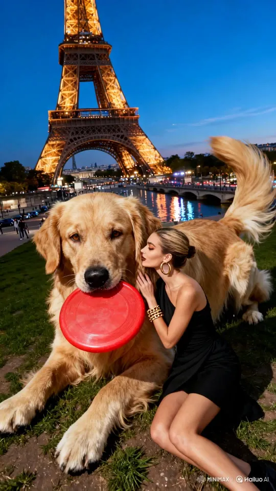 Pet & Owner Travel Video Generator - Upload photos of your pet and yourself to generate a video of you traveling together cover image by Hailuo AI Video Generator