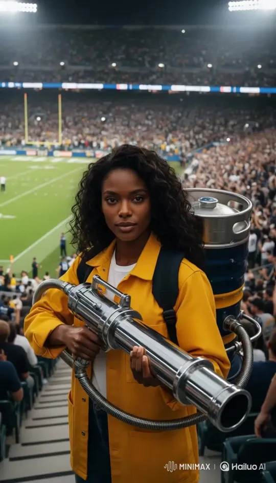 Turn Photos into Funny Beer Blaster Videos - Upload a photo to generate a funny video of spraying beer with a blaster cover image by Hailuo AI Video Generator