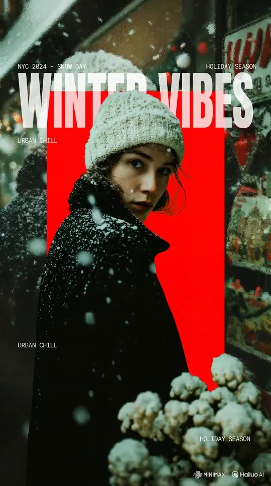 Create Dynamic Magazine Blockbuster Shots - Upload a photo to generate a dynamic magazine-style blockbuster shot cover image by Hailuo AI Video Generator