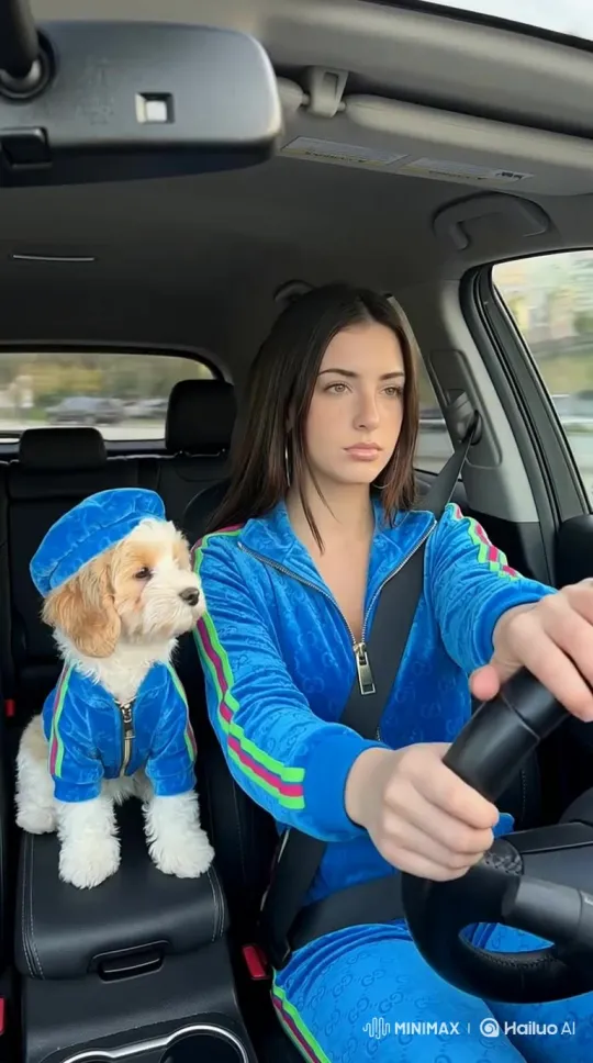 Pet & Human Outfit Match Video Generator - Upload photos of yourself and your pet to generate a video showing matching outfits cover image by Hailuo AI Video Generator
