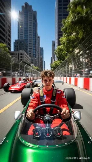 Turn Your Photo into a Formula Race Video - Upload a photo to generate a video of you driving in a Formula racing competition cover image by Hailuo AI Video Generator